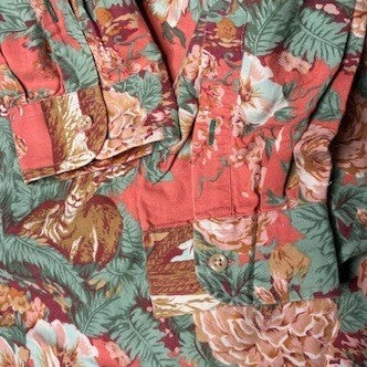 Tommy Hilfiger XL Floral & Deer Print Button-Up Shirt