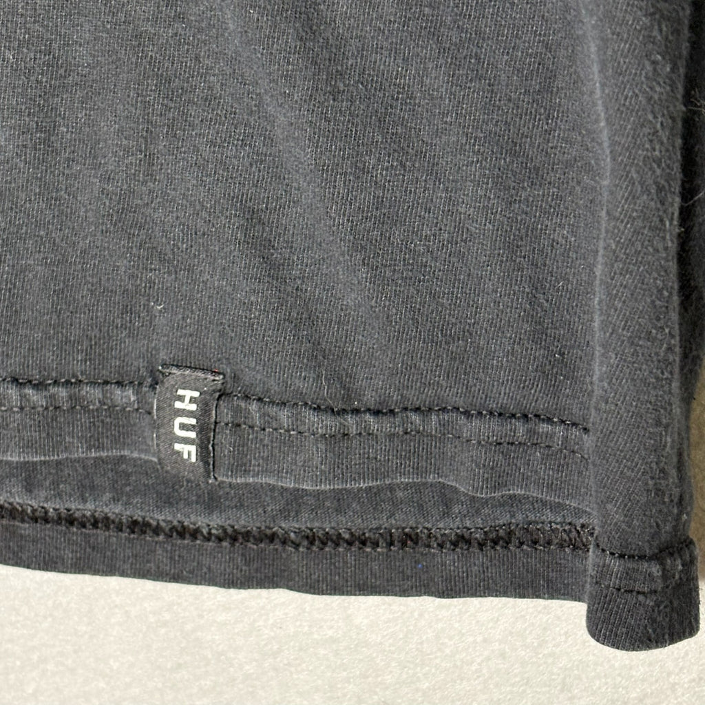 HUF Worldwide Black Graphic T-Shirt Size M