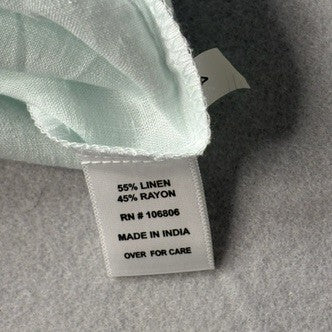 Emily Daniels Light Green Sleeveless Button-Up Top