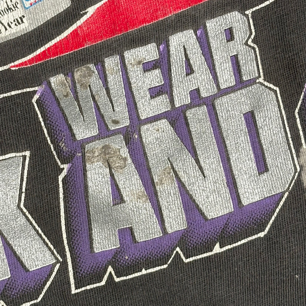 Vintage 90s NASCAR Real Men Wear Black & Silver T-Shirt M