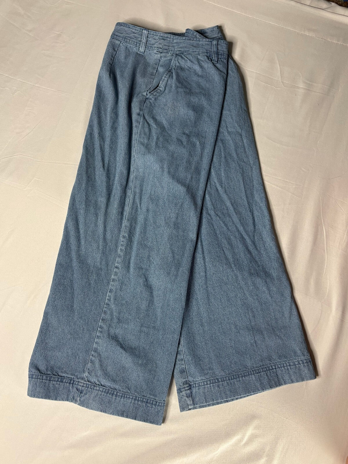 Who What Wear Women's Size 12 Blue Wide Leg Denim Jeans