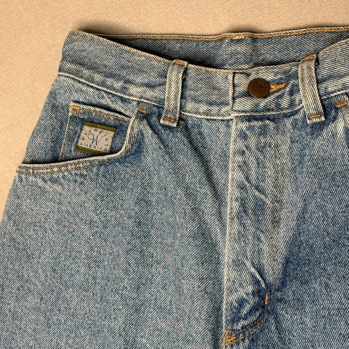 Vintage Wrangler Light Blue Denim Shorts - Made in USA