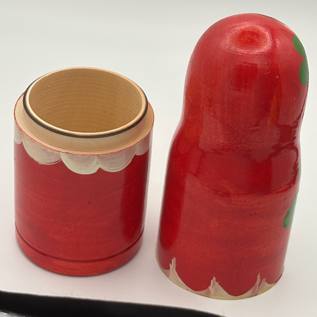 Vintage Hand-Painted Russian Matryoshka Nesting Dolls Set of 2