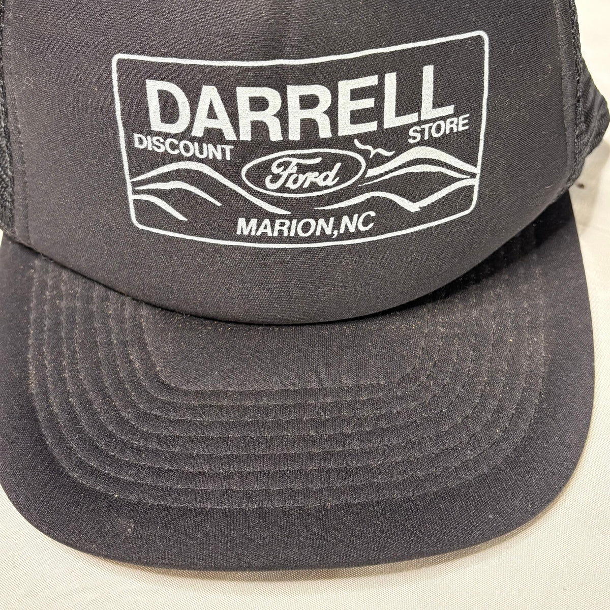Vintage Darrell Discount Ford Store Black Trucker Cap by COB