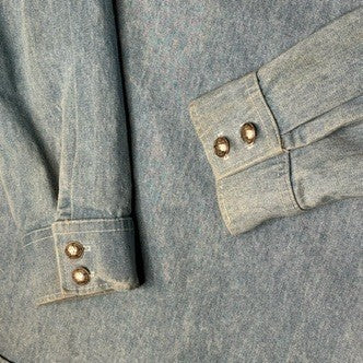 Vintage  Frontier Clothing Denim Wax Maker Shirt XL Made in
