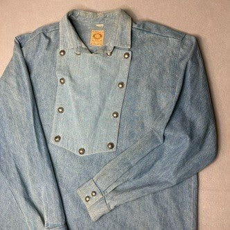 Vintage  Frontier Clothing Denim Wax Maker Shirt XL Made in