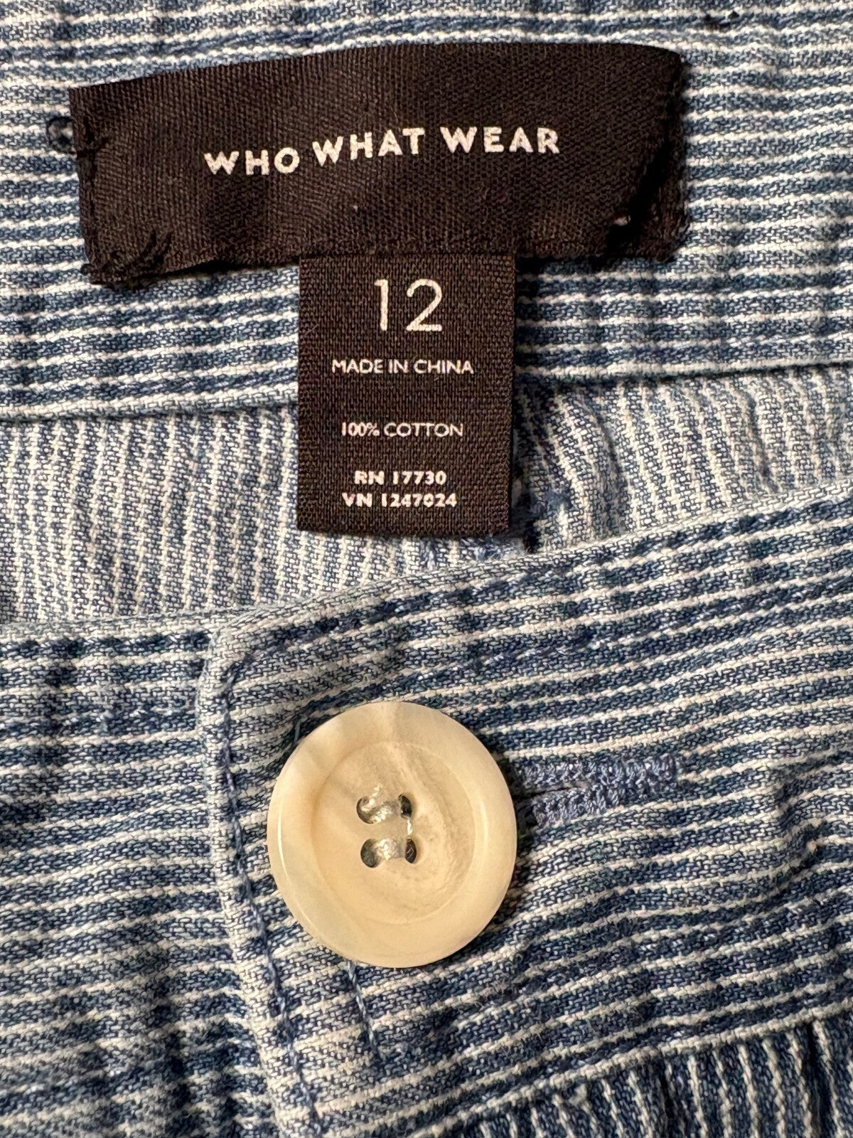 Who What Wear Women's Size 12 Blue Wide Leg Denim Jeans