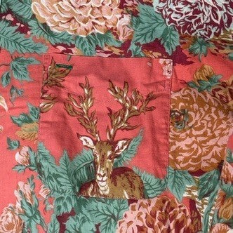 Tommy Hilfiger XL Floral & Deer Print Button-Up Shirt