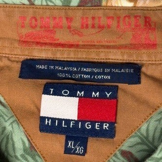 Tommy Hilfiger XL Floral & Deer Print Button-Up Shirt