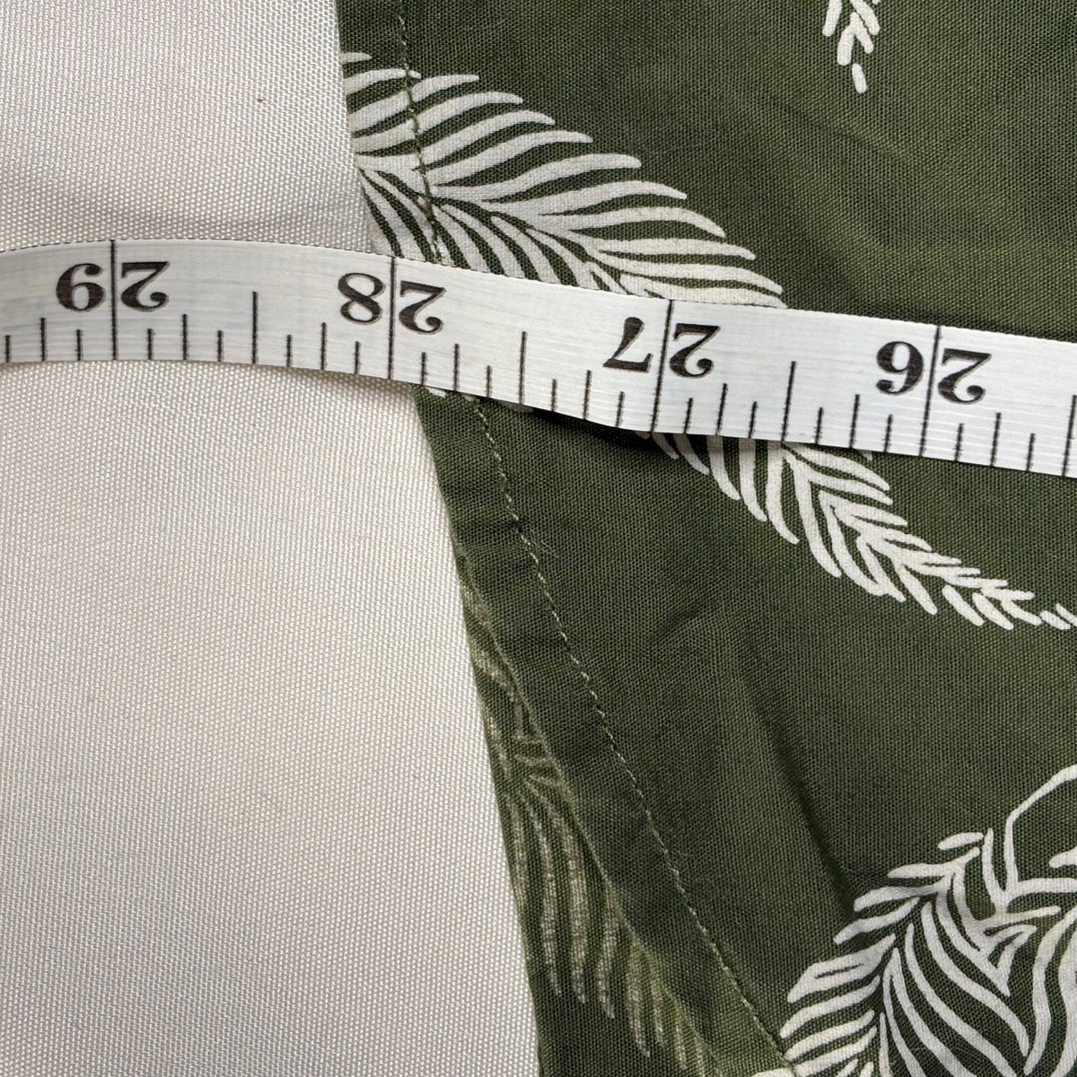 J.Crew Flex Washed Slim Fit Green Leaf Print Button-Up Shirt