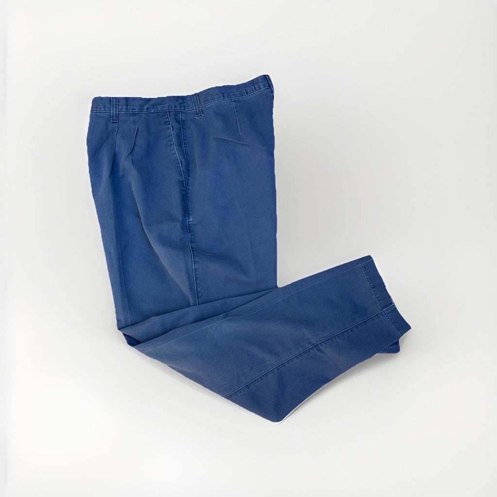 Lee Vintage Authentic Clothing Blue Pleated Tapered High-WaI