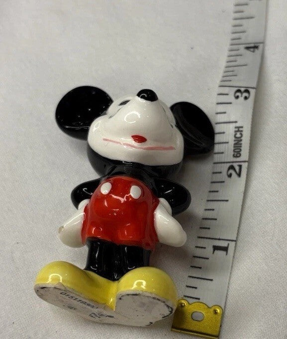 Vintage Disney Mickey Mouse Ceramic Figurine from Japan - Classic Collectible