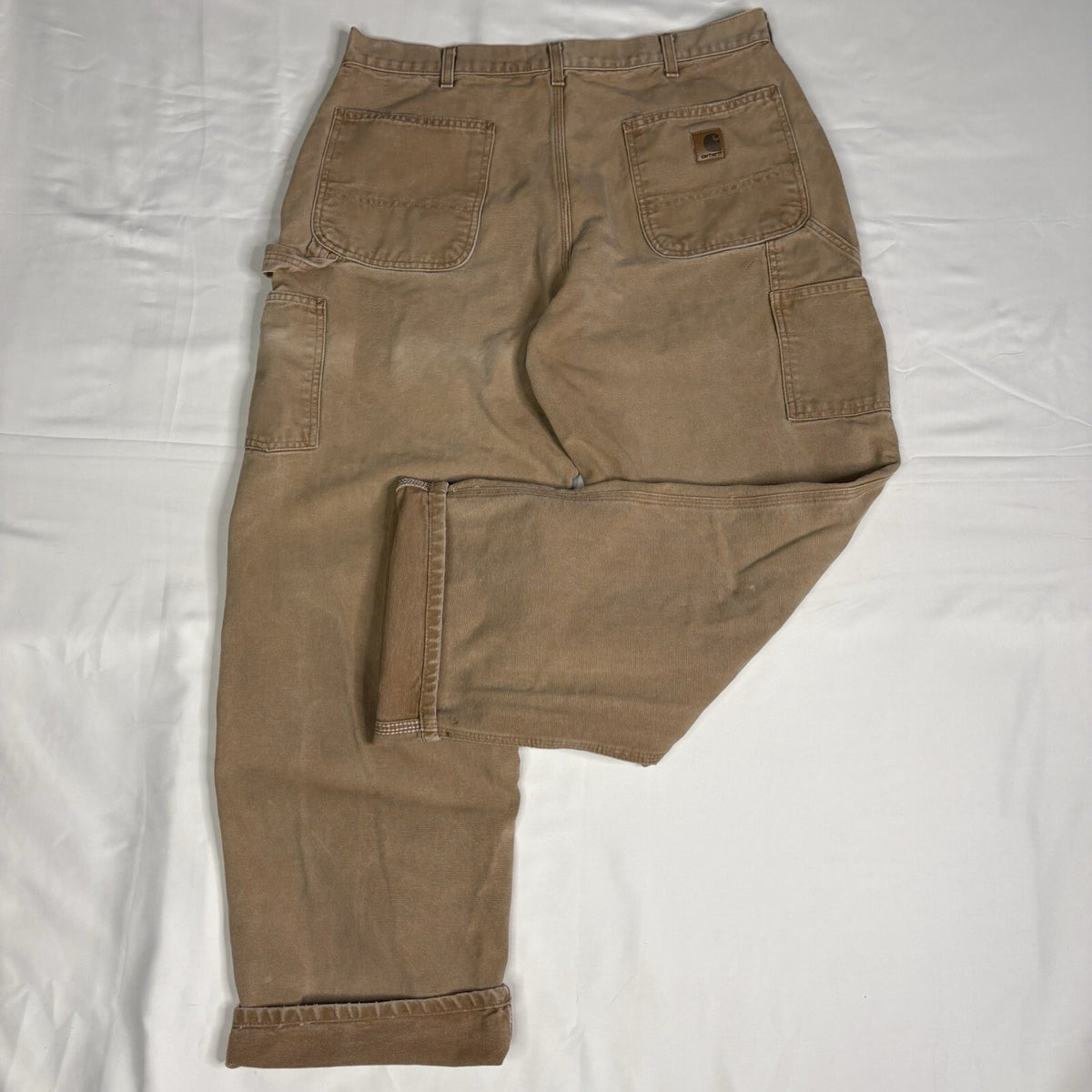 Vintage 2007 Carhartt B11 Brown Duck Canvas Work Dungarees