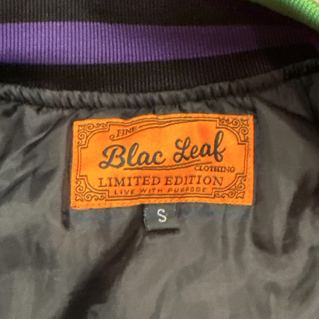 Blac Leaf Limited Edition Graphic Bomber Jacket Size S