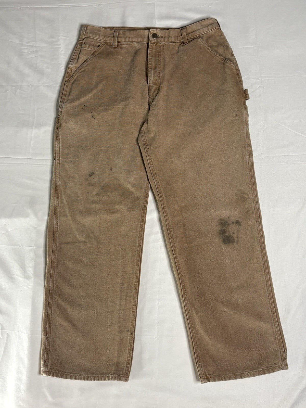 Vintage 2007 Carhartt B11 Brown Duck Canvas Work Dungarees
