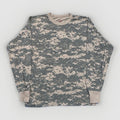 Rothco Gray/Tan Camo Long Sleeve T-Shirt Size M Cotton Blend