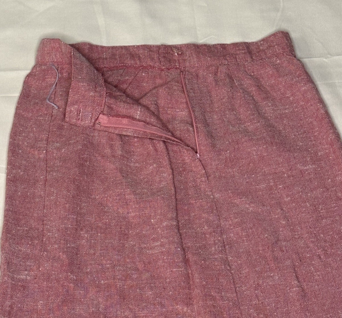 Vintage 80s/90s High-Waisted A-Line Midi Skirt in Heathered