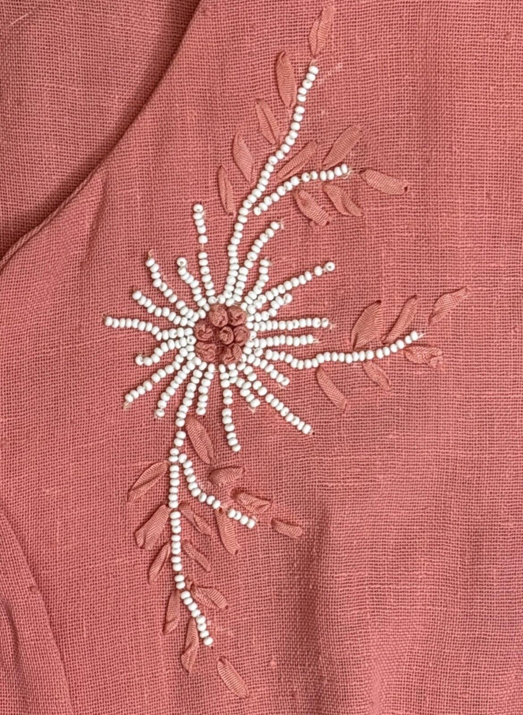 Vintage A Lady Petite Fashion Pink Embroidered Belted Midi/5