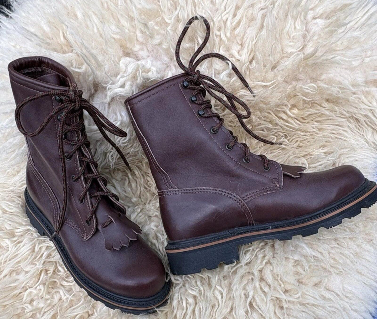 Red Wing Shoes 4302 Vintage Packer Lacer Leather Boots Made