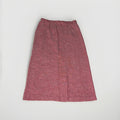 Vintage 80s/90s High-Waisted A-Line Midi Skirt in Heathered