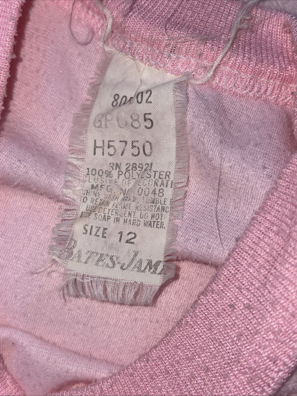 Vintage 1985 Care Bears Girls' Pink Long Sleeve Nightgown -