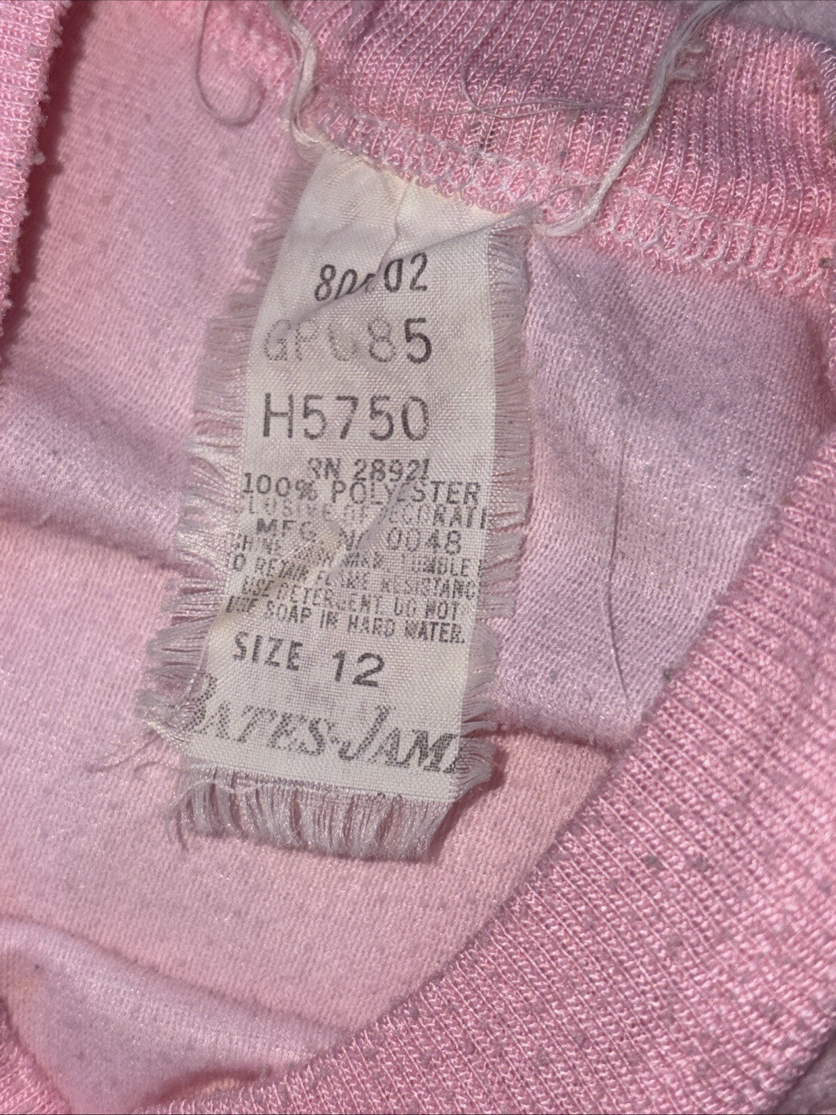 Vintage 1985 Care Bears Girls' Pink Long Sleeve Nightgown -