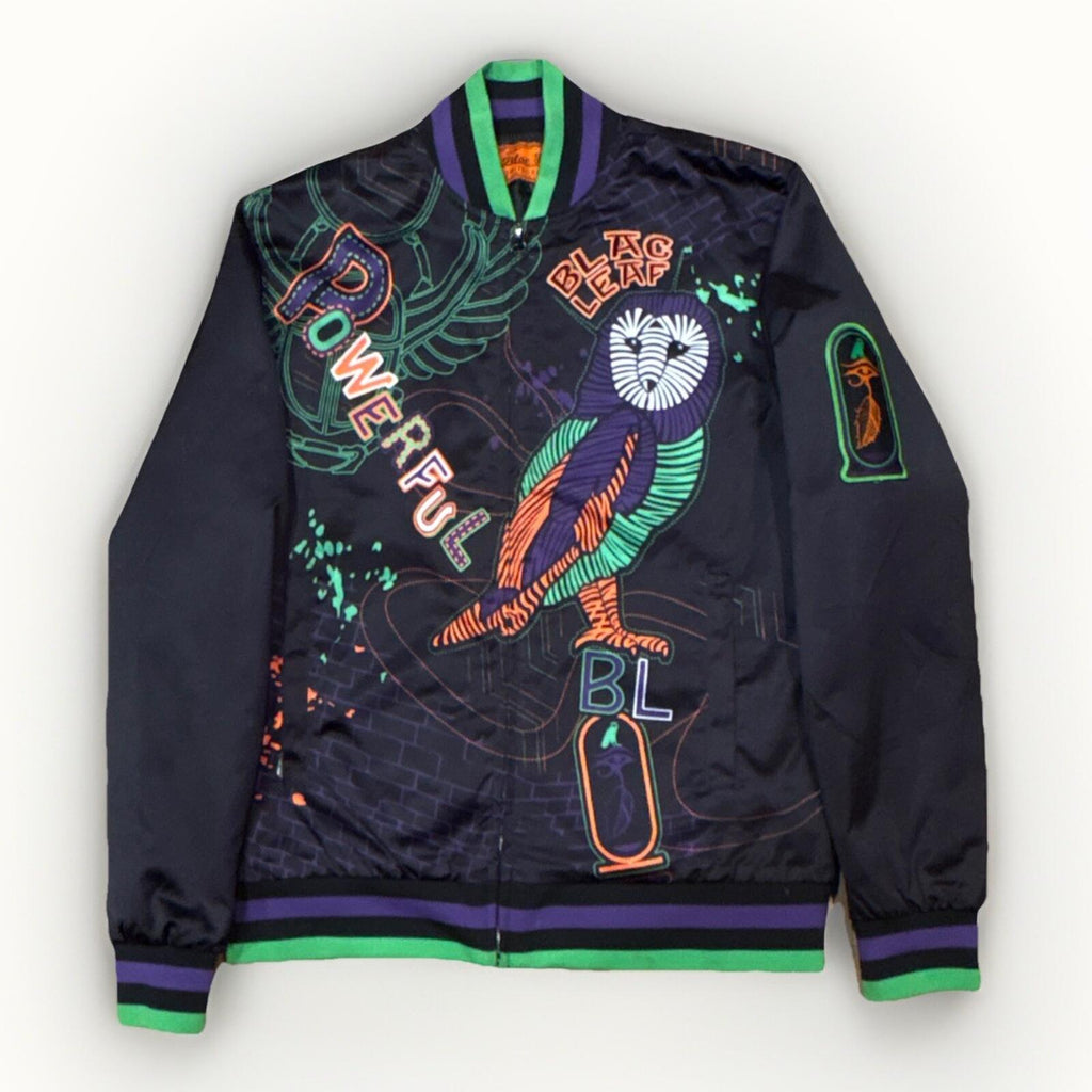Blac Leaf Limited Edition Graphic Bomber Jacket Size S