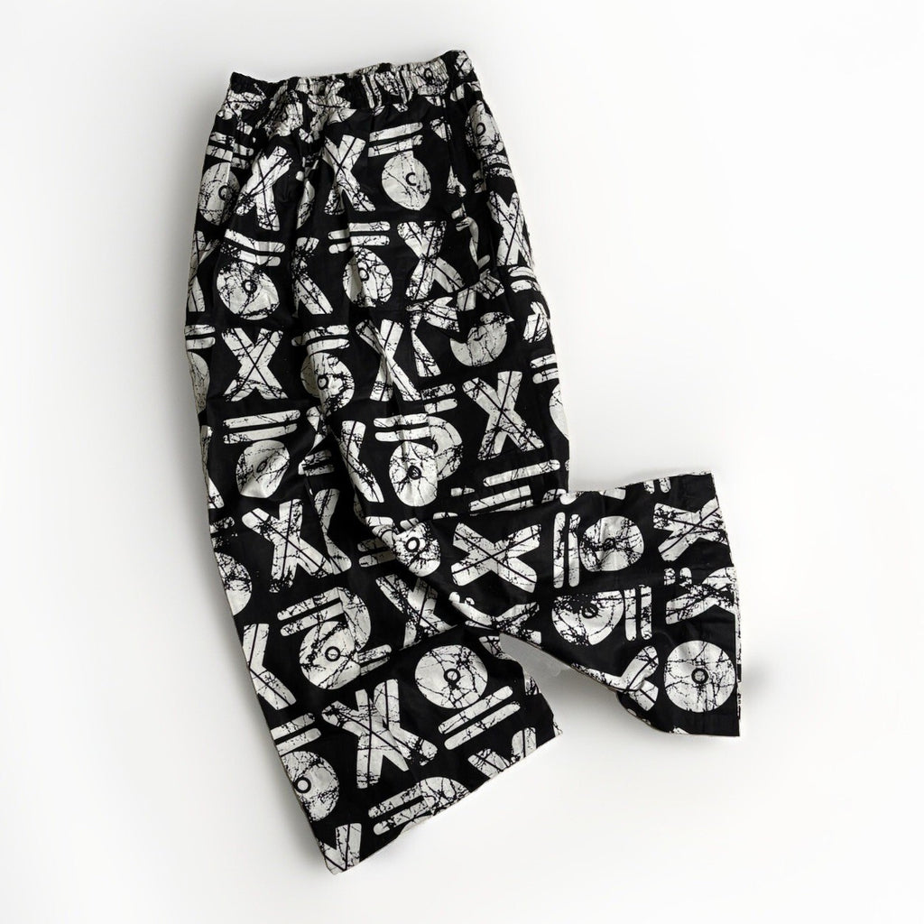 Vintage Ankara Print Black White Two Piece Co Ord Lounge L