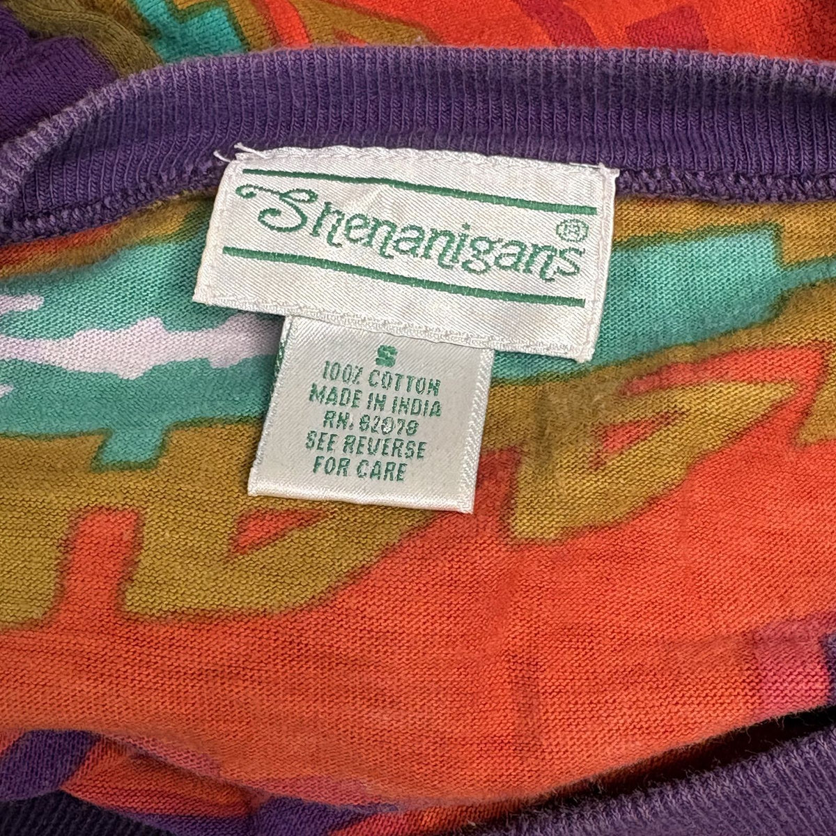 Vintage Shenanigans Aztec Southwest Geometric Knit T Shirt