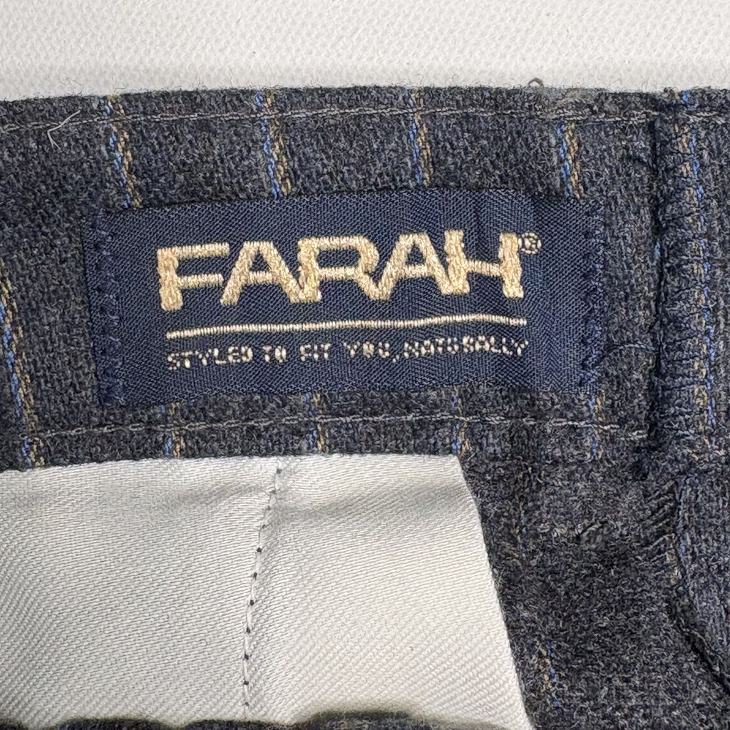 Vintage Farah Boys Pinstripe Slacks Pants Dark Gray 4T 5T
