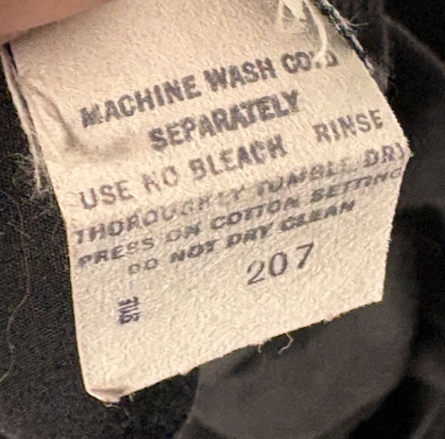 Vintage Howard Wolf Black Midi Dress - Button Front Prairie