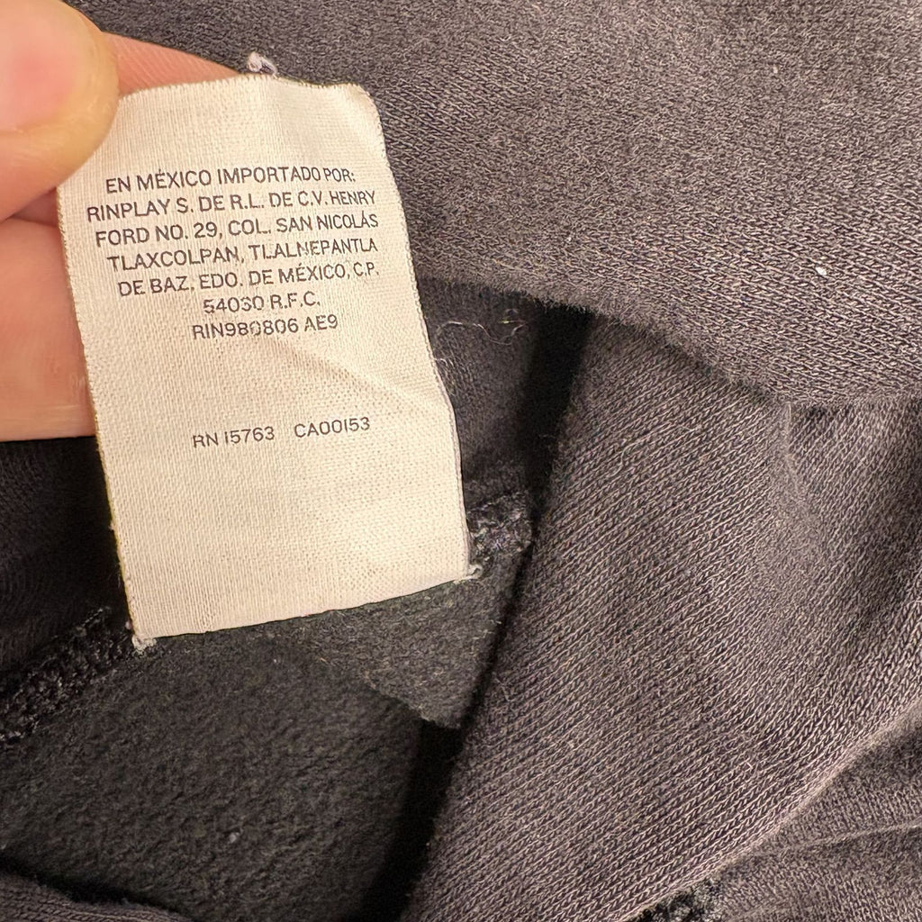 Hanes EcoSmart Custom Graphic Hoodie XL Y2K Streetwear Gray