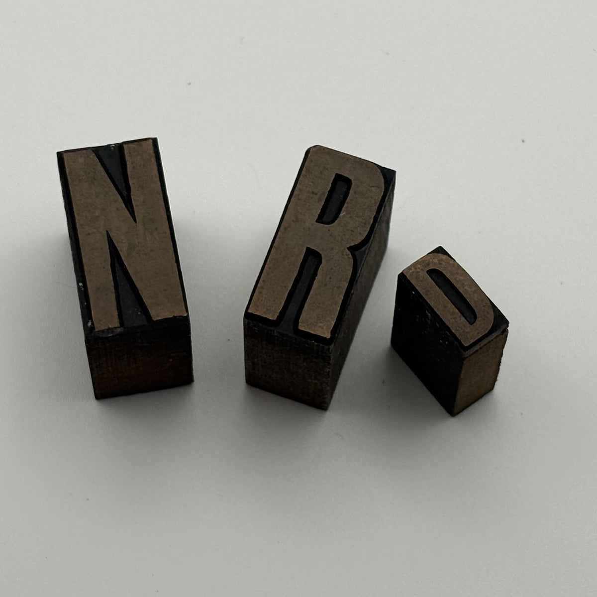 Vintage Copper Letterpress Block Stamps - Printing Type Set