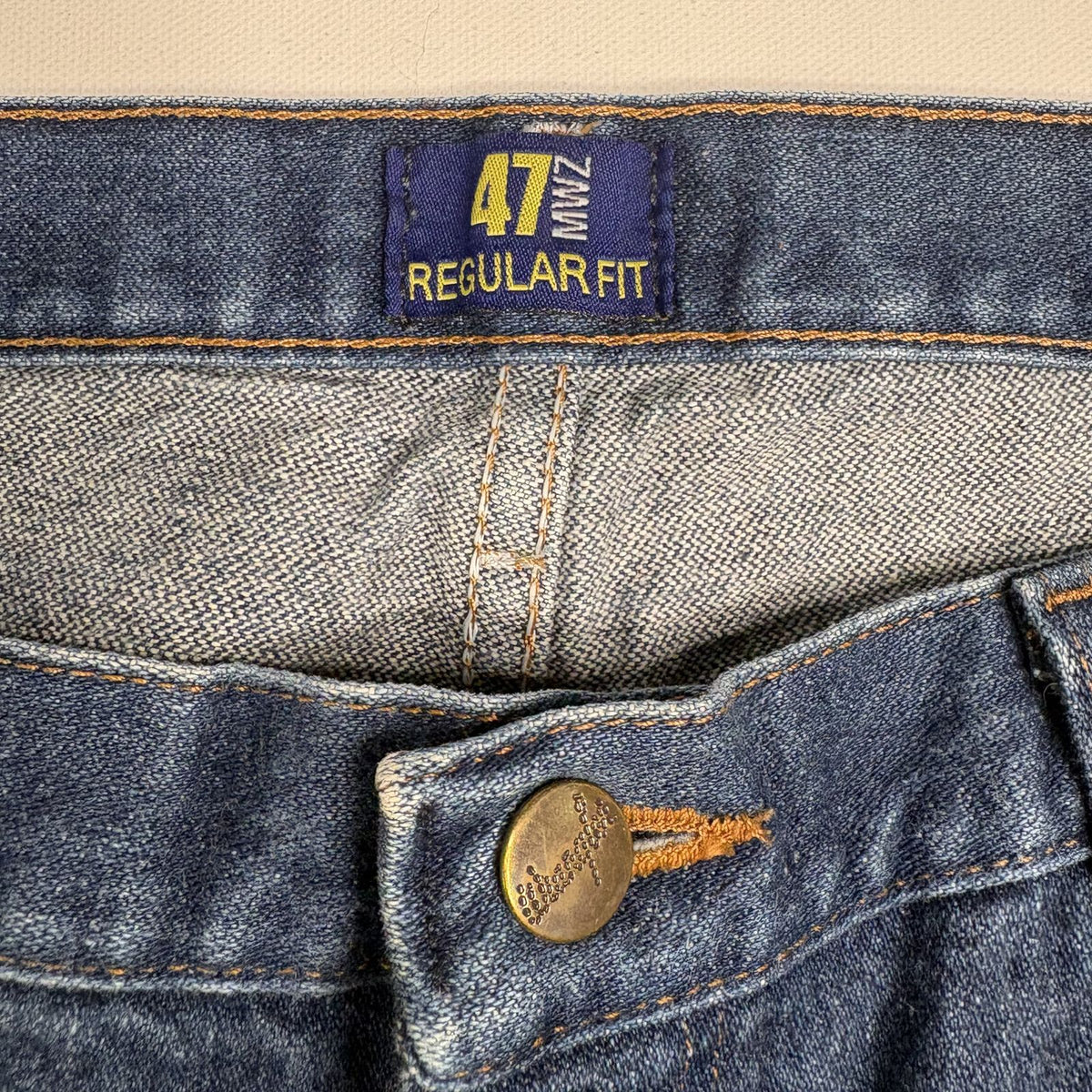 Wrangler 47MWZ Regular Fit Blue Denim Jeans 36x32 Men’s VTG
