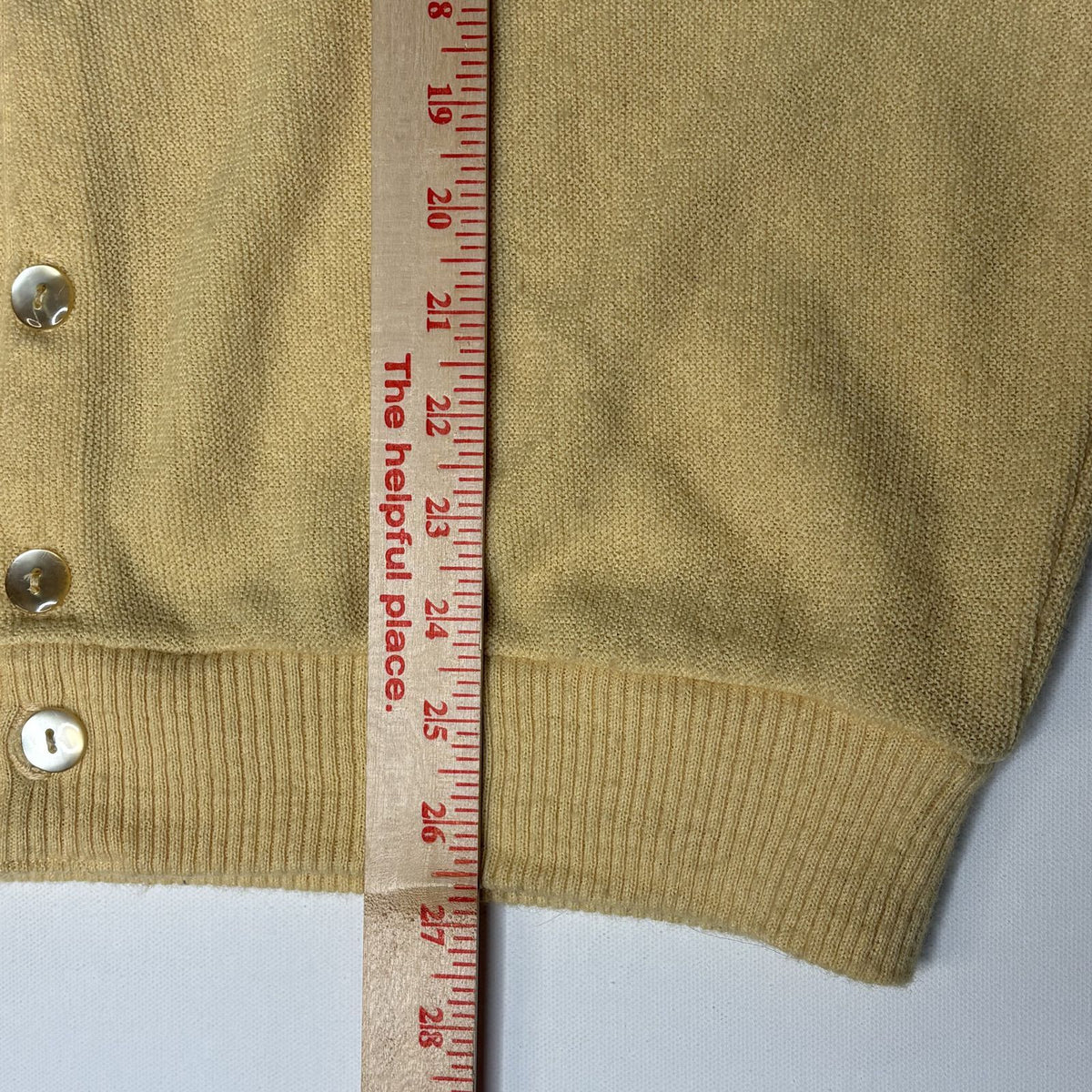Vintage Arnold Palmer Robert Bruce Yellow Knit Cardigan XL