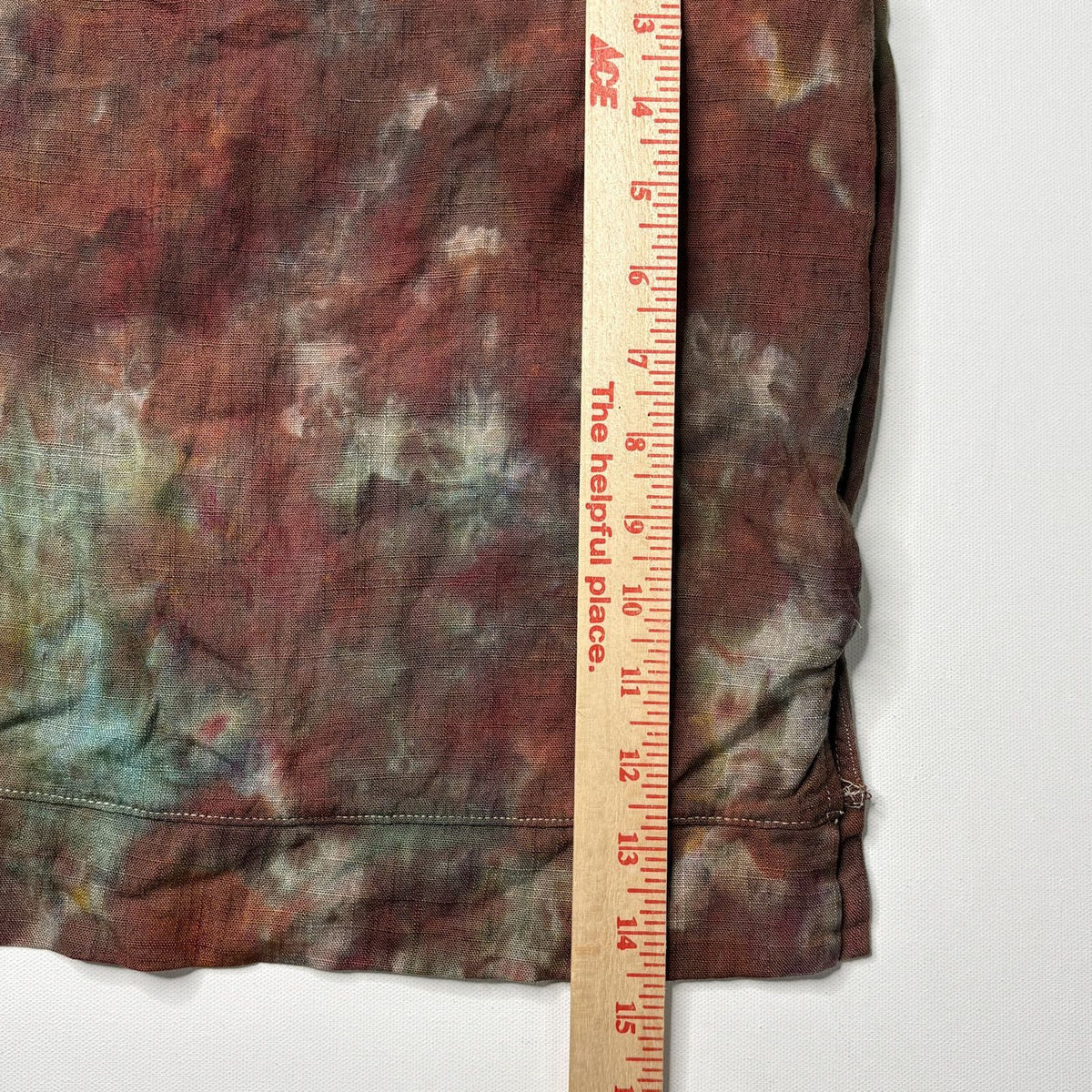 ZENANA Tie Dye Linen Crop Top S