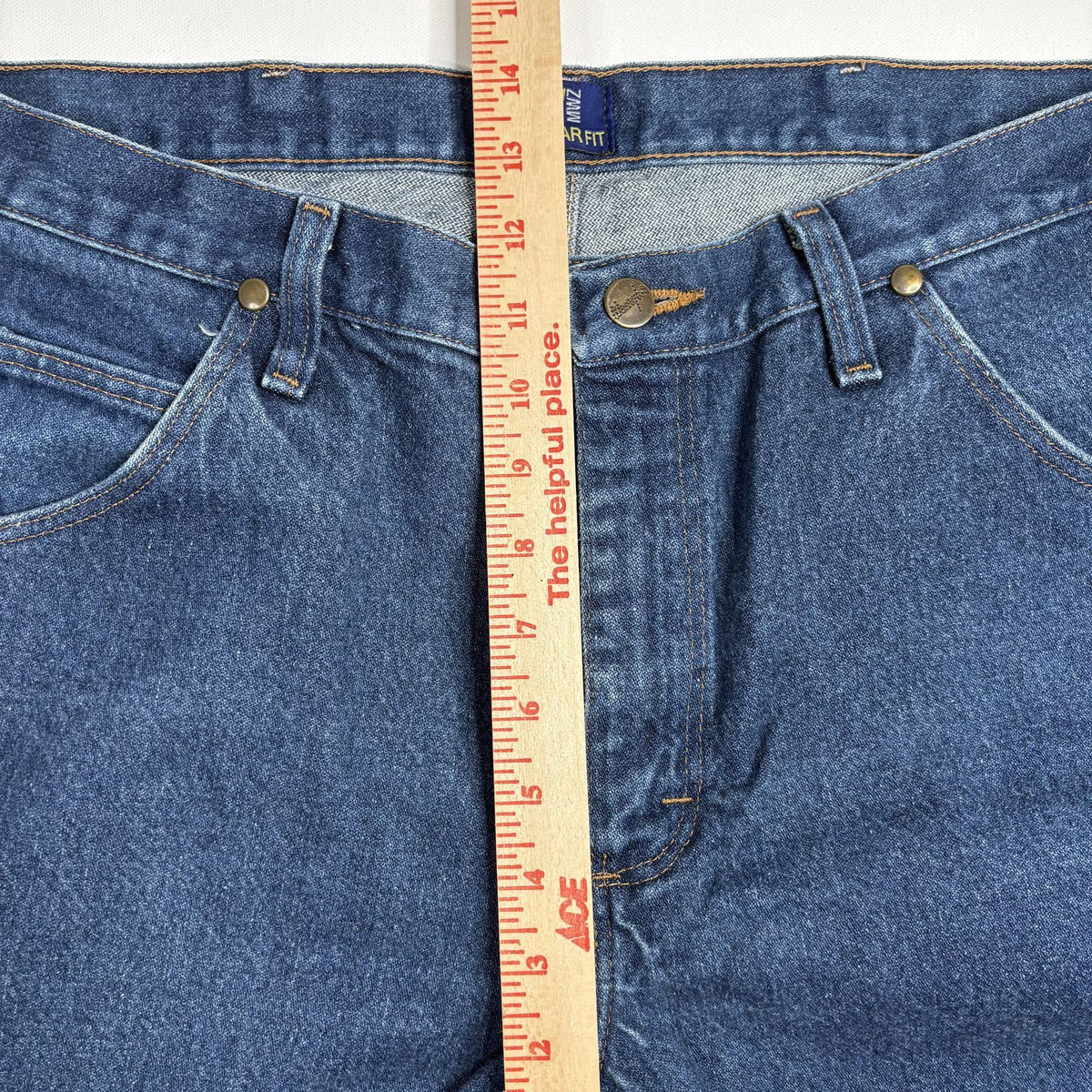 Wrangler 47MWZ Regular Fit Blue Denim Jeans 36x32 Men’s VTG