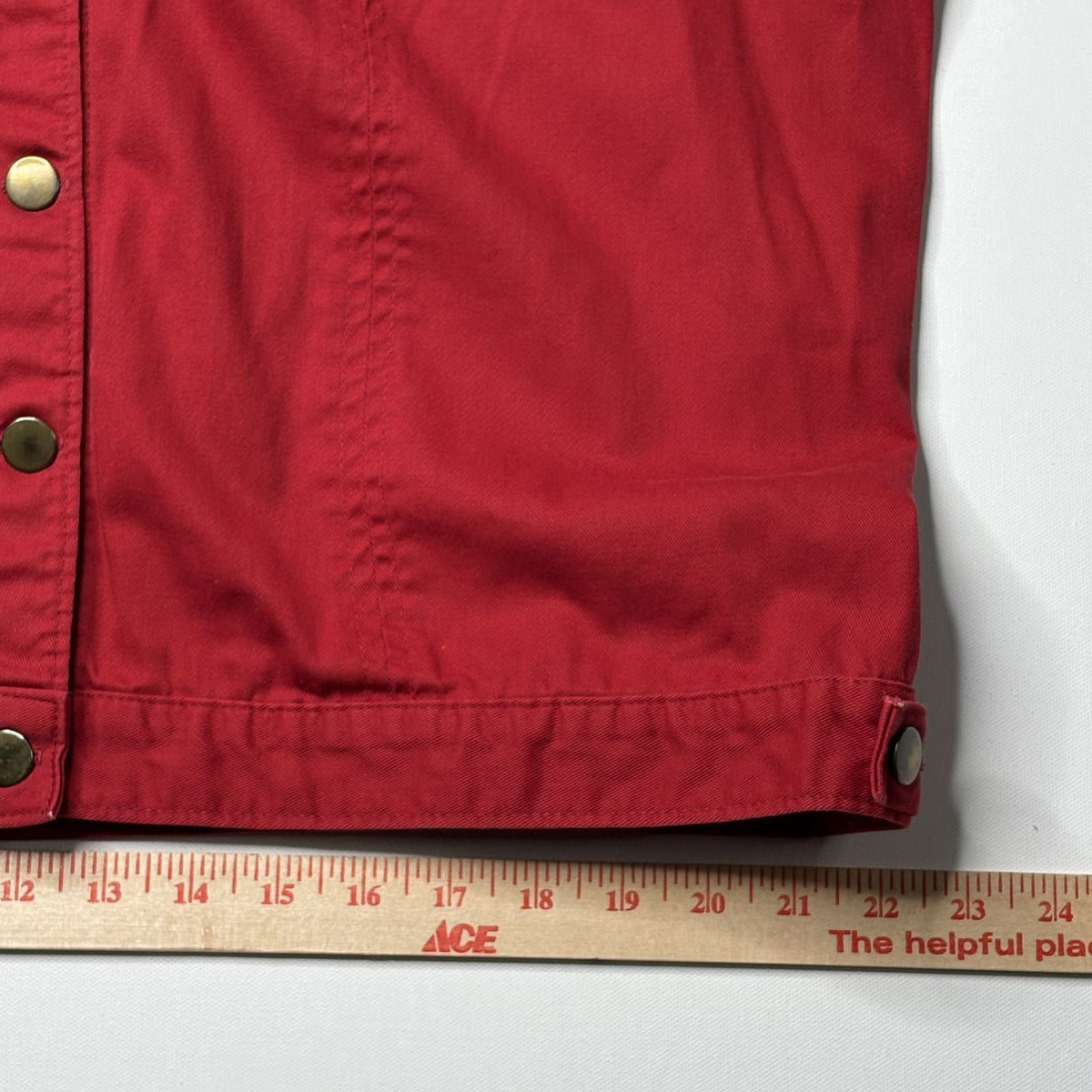 Vintage Norm Thompson Red Canvas Hunting Vest XL