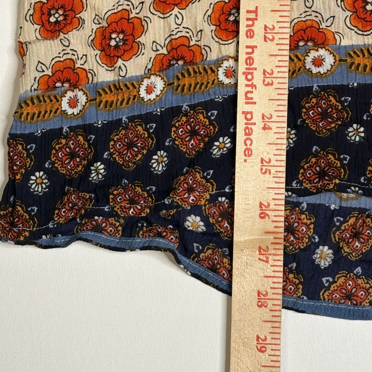 RAGA Floral Boho Mixed Print Blouse Top Size M Medium