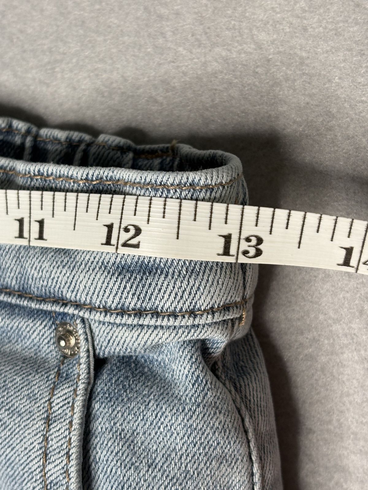 Forever 21 Kids Light Wash Denim Cargo Pants Size 11/12