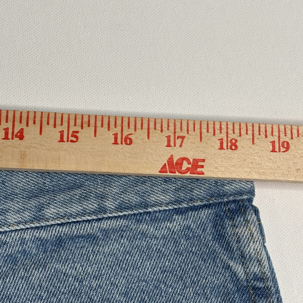 Vtg Wrangler Blues Light Wash Straight Denim Jeans 38x30