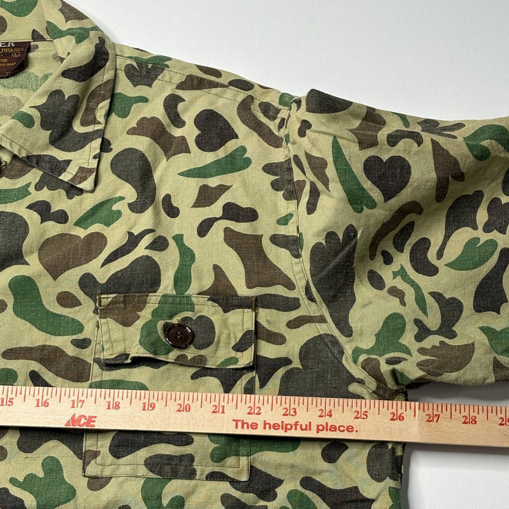 Vintage Caliber Duck Camo Button Up Shirt Jacket Large