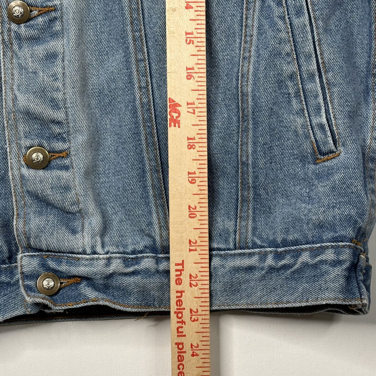 First Choice Denim Jacket Vintage Cannery Casino Medium Blue