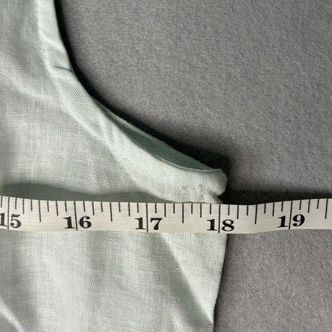 Emily Daniels Light Green Sleeveless Button-Up Top