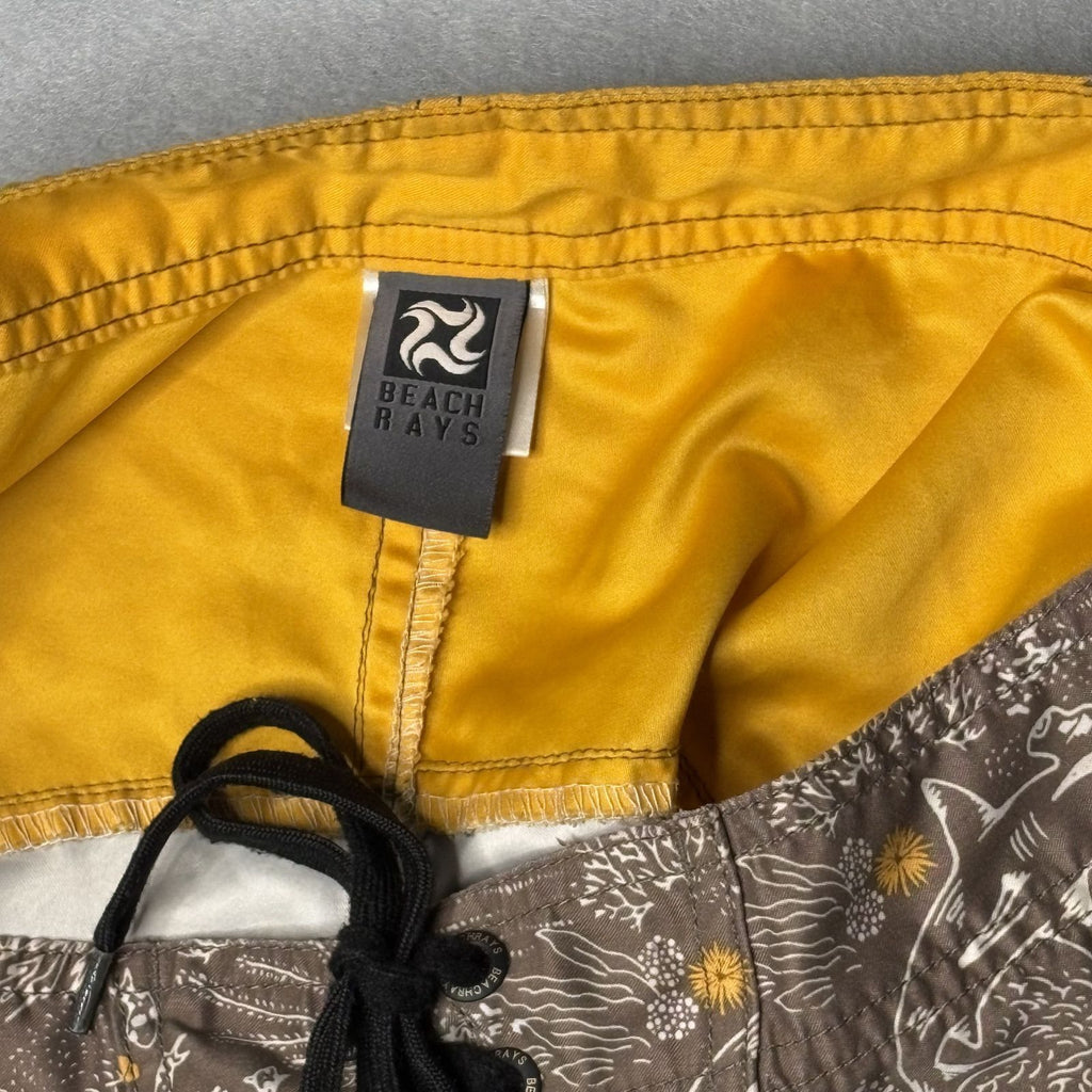 Beach Rays Men's Board Shorts Swim Trunks Size 28