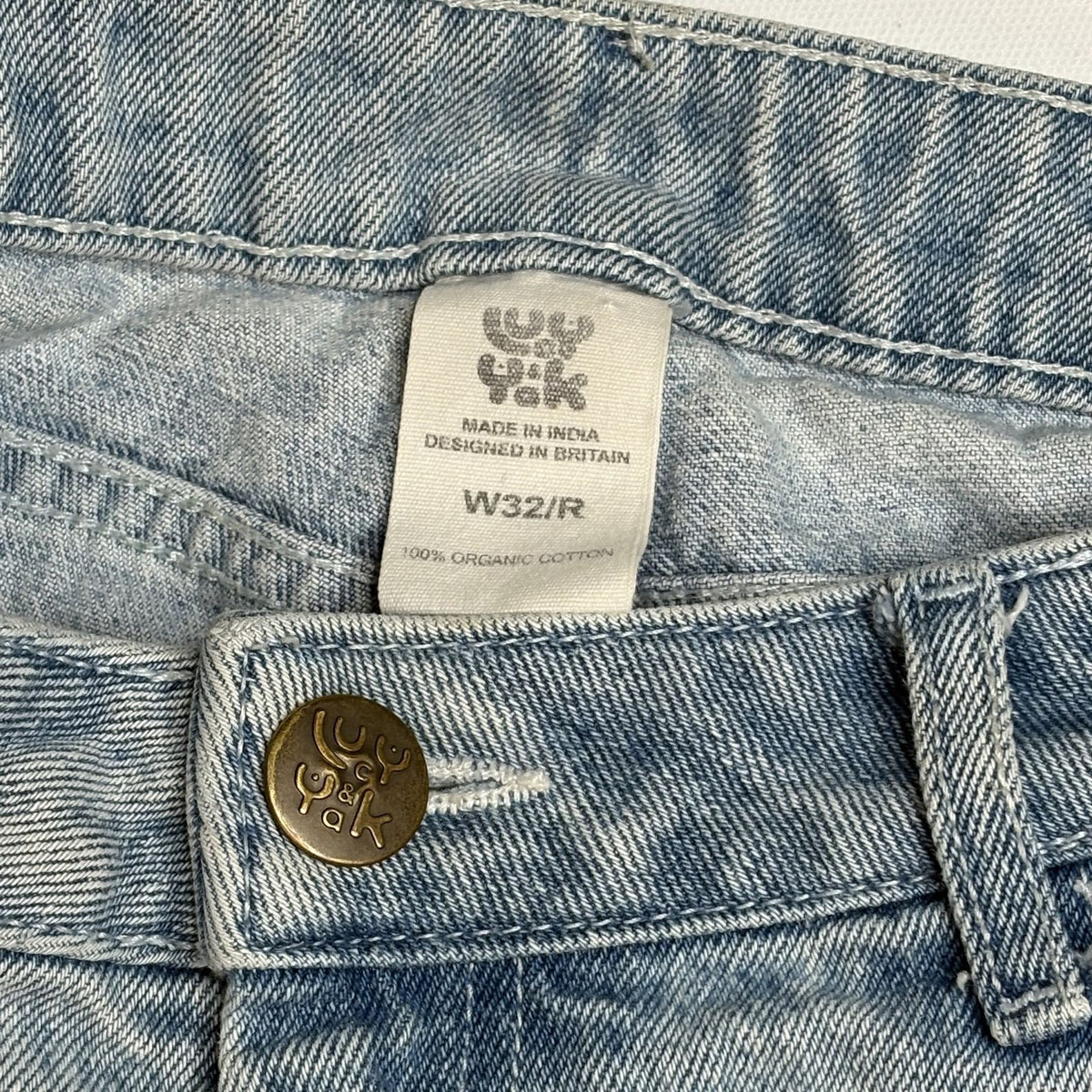 Lucy & Yak Organic Cotton Blue Denim Jeans W32/R