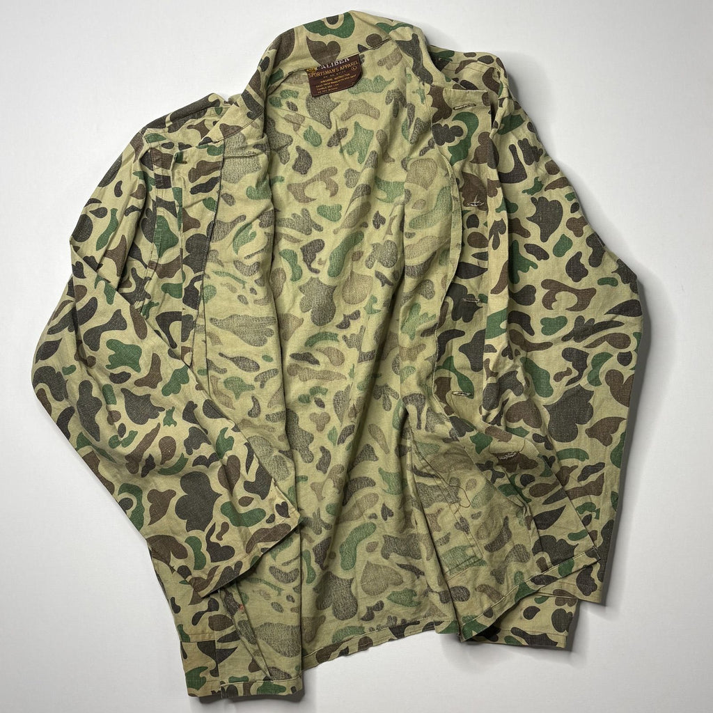 Vintage Caliber Duck Camo Button Up Shirt Jacket Large