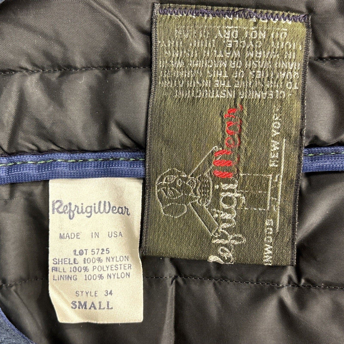 Vintage RefrigiWear Long Quilted Frock Liner Jacket